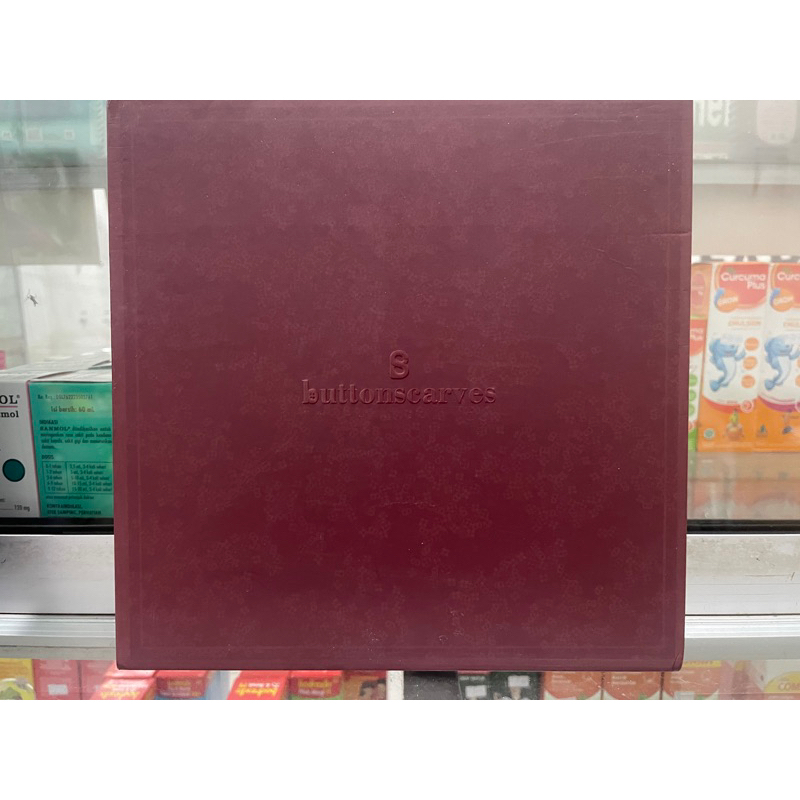 jilbab Button Scarves monogram scrumble maroon