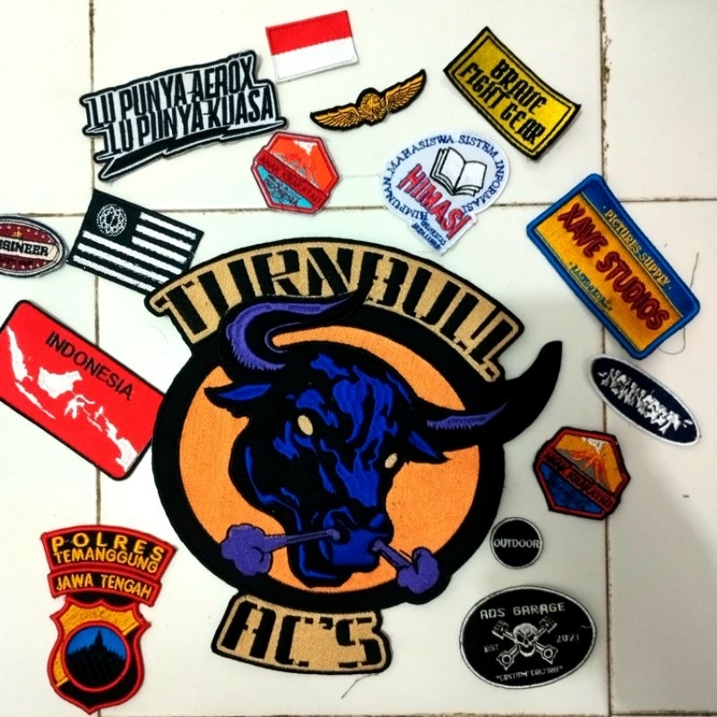 Clothes Patch  - CUSTOM LOGO PATCH BORDIR SATUAN & GROSIR