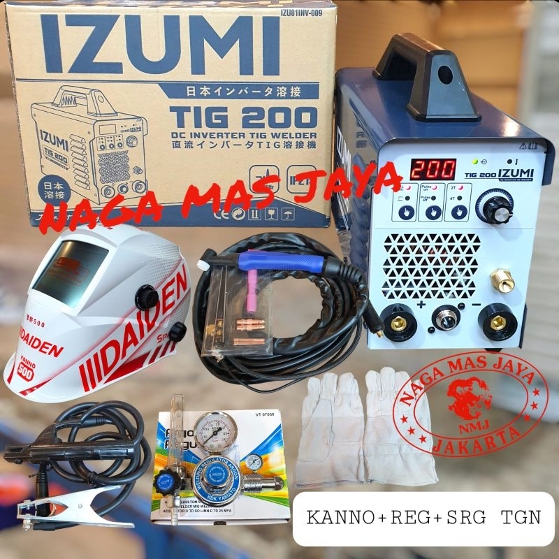 MESIN LAS ARGON IZUMI TIG 200 PULSE / TRAFO LAS ARGON IZUMI TIG 200 / TRAVO LAS ARGON IZUMI TIG 200A