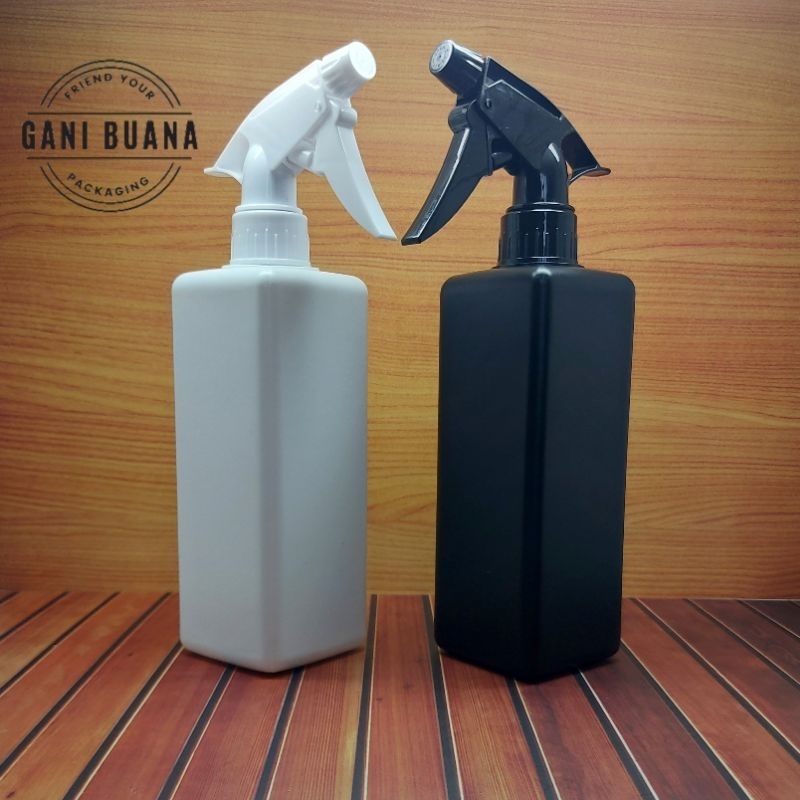 BOTOL KISPRAY 500ML KOTAK HDPE/BOTOL SPRAY 500ML/BOTOL KOTAK 500ML HDPE