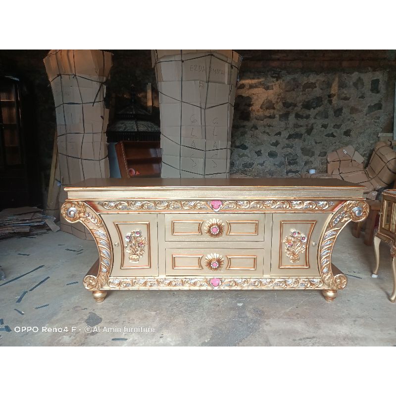 bufet TV nakas tv meja tv jati