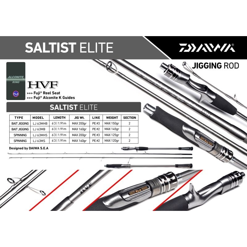 Joran Jigging Daiwa SALTIST ELIT 2023| SPINNING | OVERHEAD