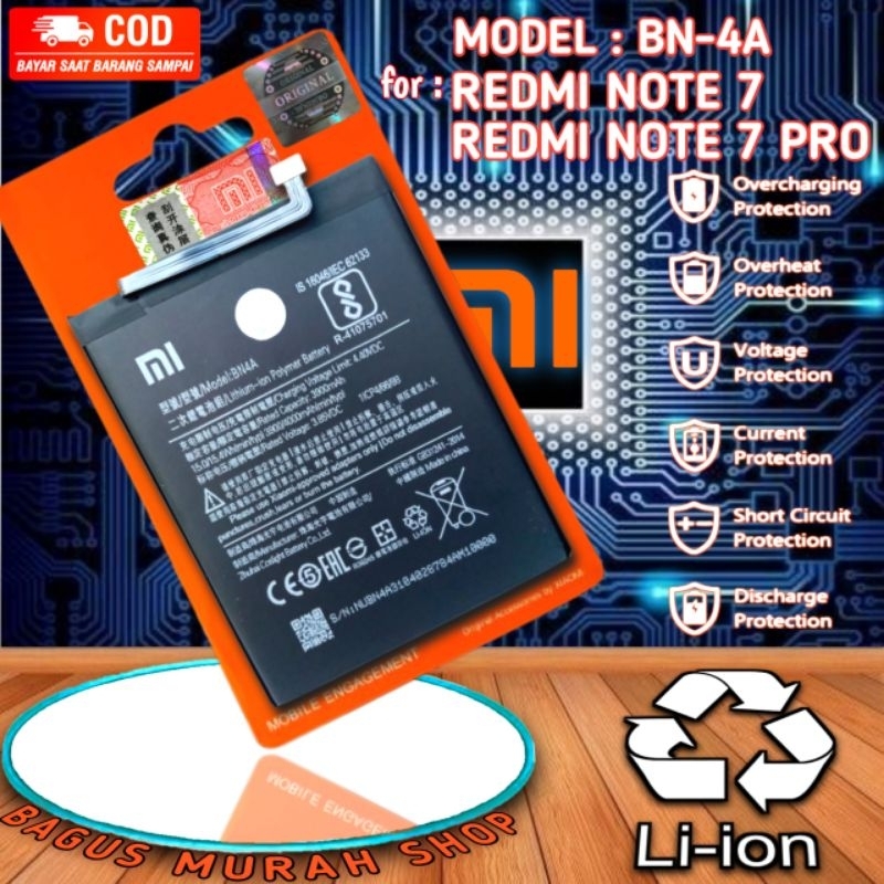 Batre BN4A battery baterai hp Redmi note 7 Redmi note 7pro BN 4A Redmi note7 BN-4A Redmi note 7 pro