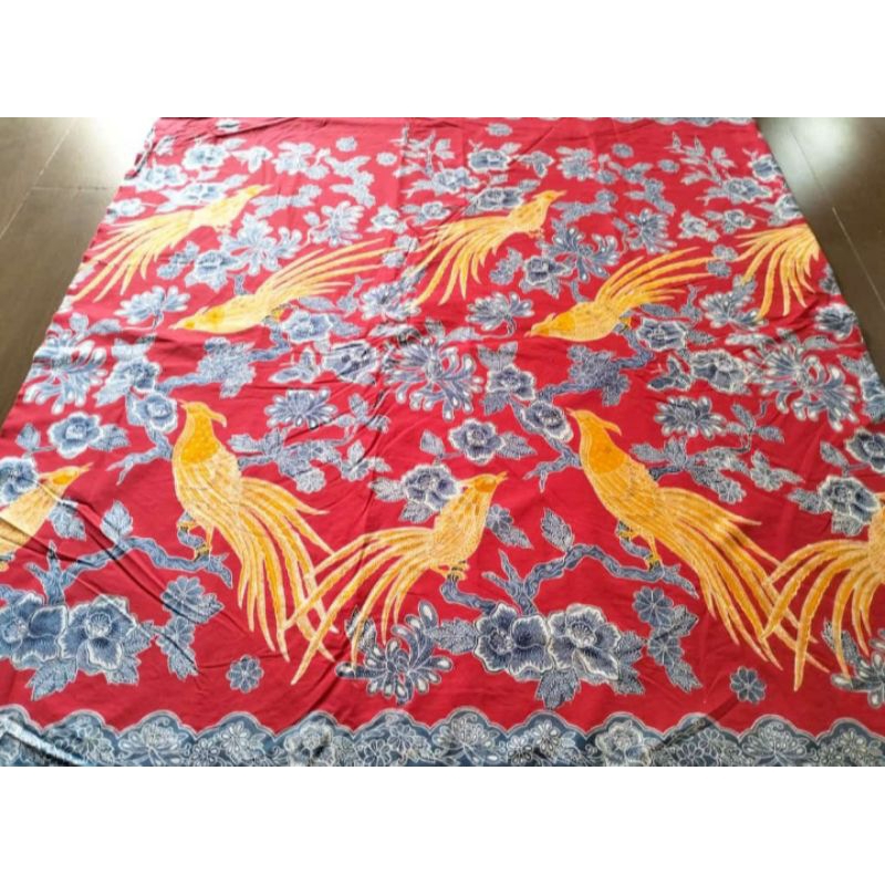 RECOMMENDED KAIN BATIK PUTIHAN MOTIF BURUNG/ ASLI BATIK PEKALONGAN
