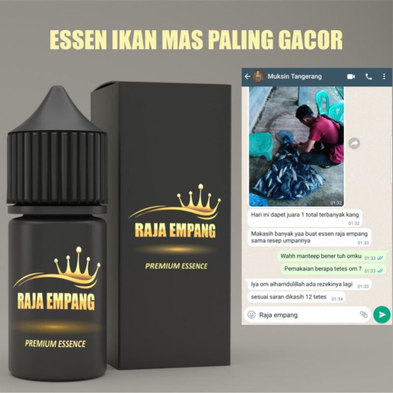 essen ikan mas, essen ikan mas raja empang, essen ikan mas paling bagus untuk segala umpan, essen ik