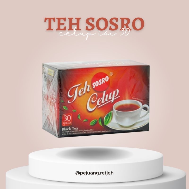 

TEH SOSRO ISI 30 teh celup sosro murah