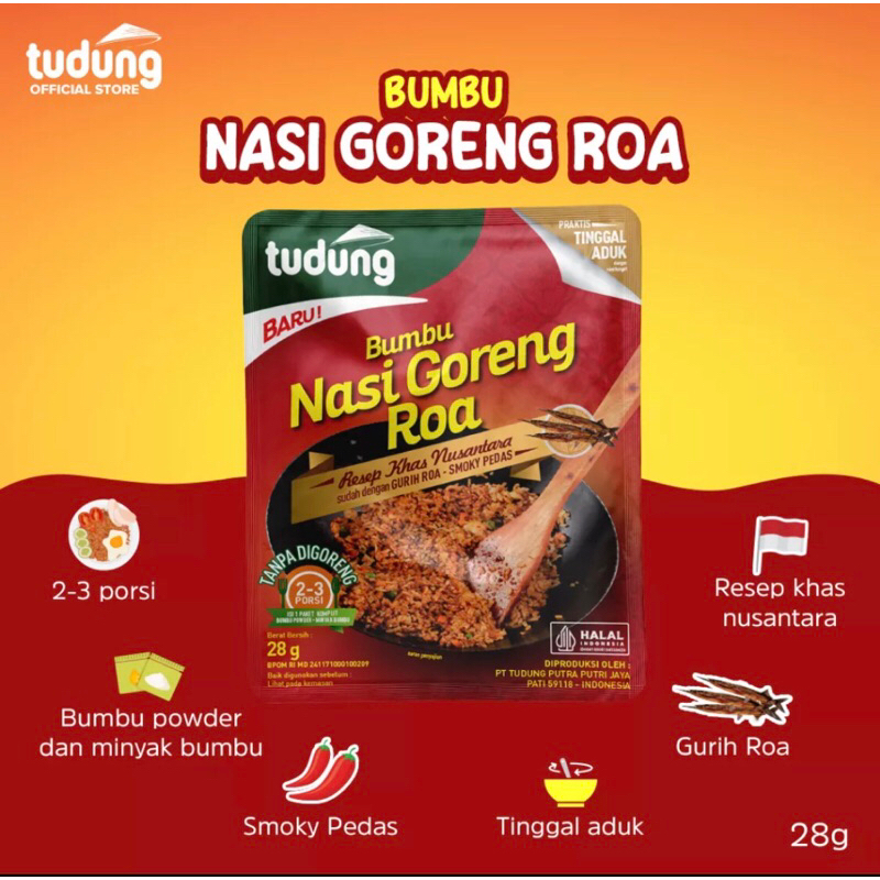 

Tudung Bumbu Nasi Goreng Roa 28g