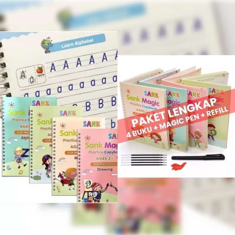 

buku snak magic isi 4 + isi pena