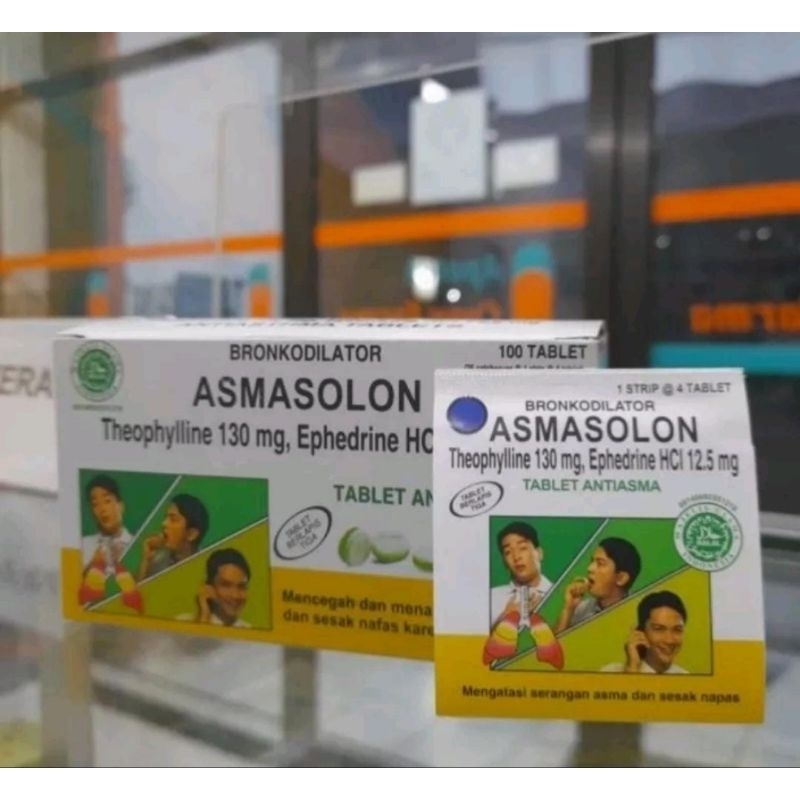 ASMASOLON 1 STRIP ATAU OBAT ASMA ATAU OBAT SESAK NAFAS