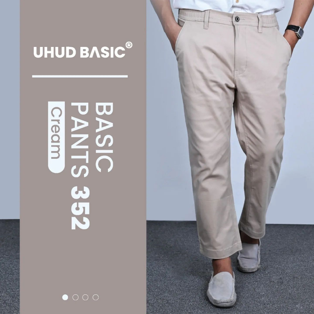 Uhud Basic | Sirwal Office - Basic Pants 352 | Cream