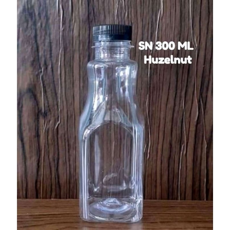 (65pcs) Botol Plastik Hazelnut 300ml /Botol Jus Jamu Juice Kopi