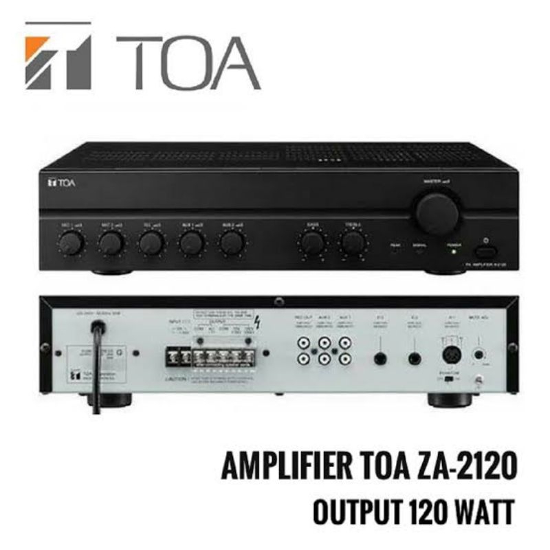 AMPLI TOA ZA-2120 AMPLI 120 WATT ORIGINAL ZA 2120