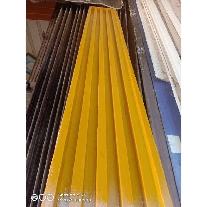 cetakan fiberglass Lis wpc gypsum mollding salur tempel 15cmx2m