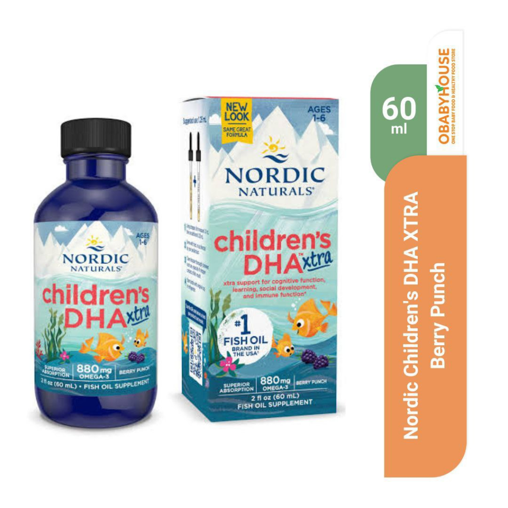 Nordic Children's DHA XTRA Berry Punch - 60 ml