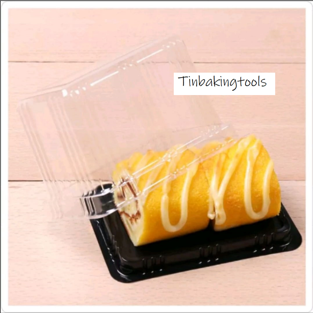 10pcs tray mika kue mini tray mika slice cake dus box mika kue mika kue single pack