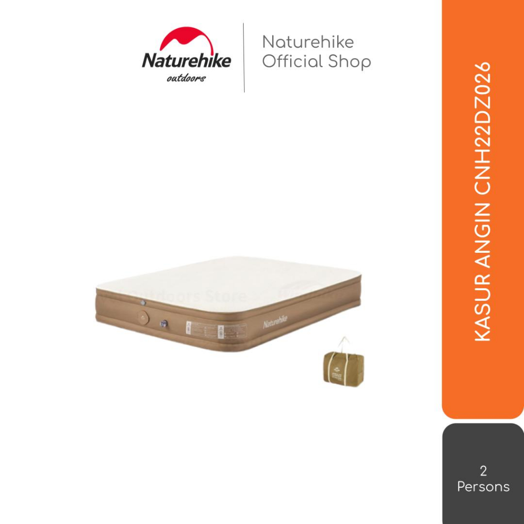 KASUR MATRAS ANGIN CAMPING / GLAMPING NATUREHIKE CNH22DZ026 + POMPA