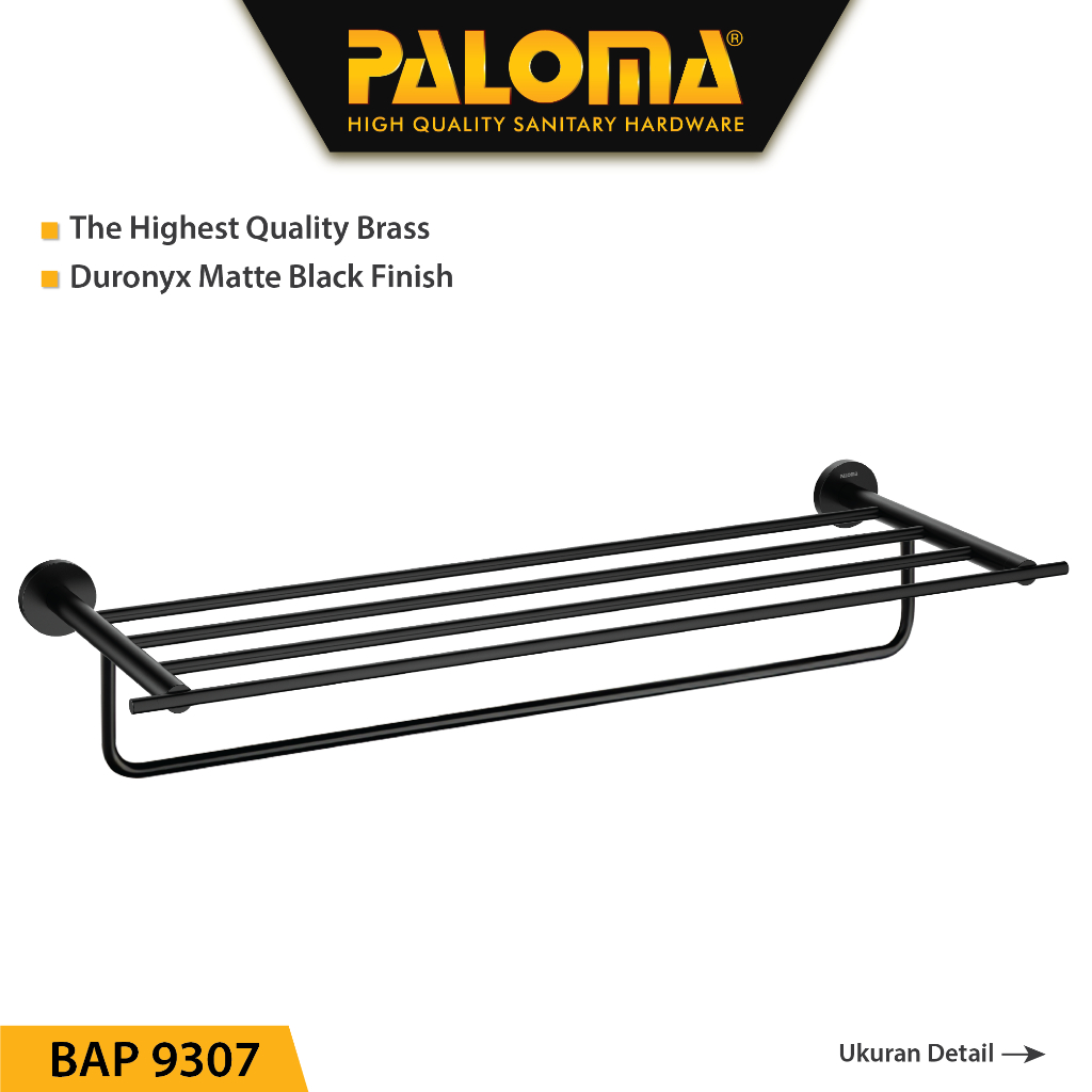 PALOMA BAP 9307 Rak Handuk Baju Gantungan Hanger Dinding Kamar Mandi