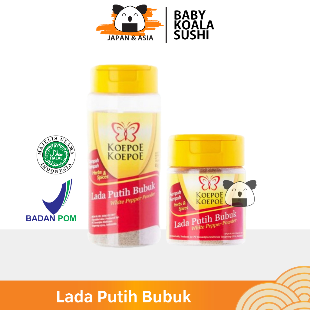 

KOEPOE Lada Putih Bubuk 38 g Halal | White Pepper Powder