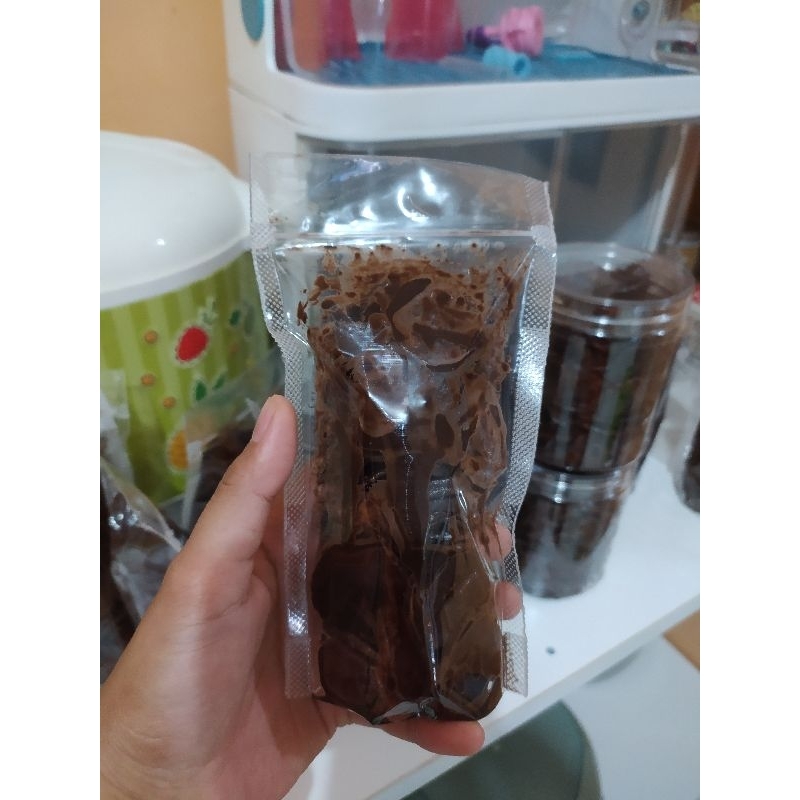 

kripik pisang coklat lumer pisang krispi coklat lumer kemasan pouch 90gr