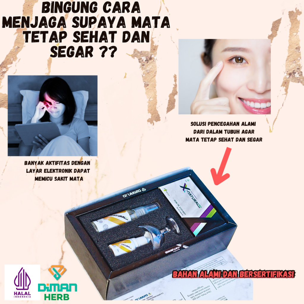 X NATURAL PRO - FORMULASI HERBAL ALAMI - MENGATASI MATA, TENGGOROKAN DAN PERNAFASAN