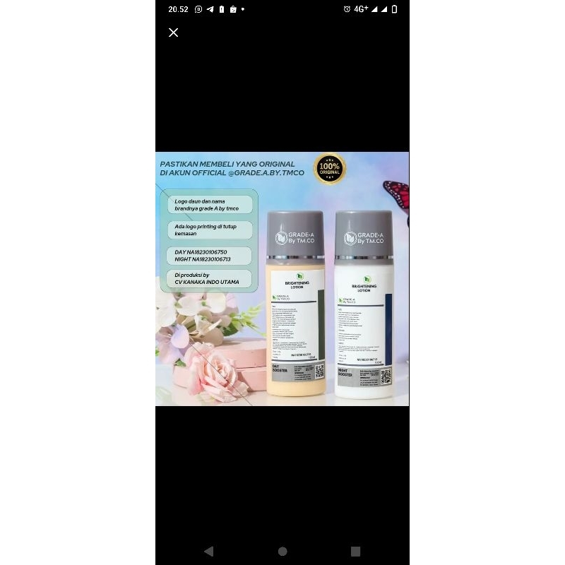 HB Lotion injeksi Grade A TMCO Dosting BPOM