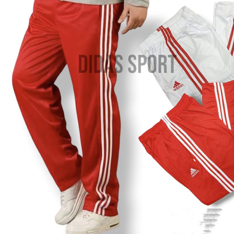 TRENING PANJANG ADIDAS  MERAH PUTIH | TRENING PANJANG OLAHRAGA PRIA WANITA
