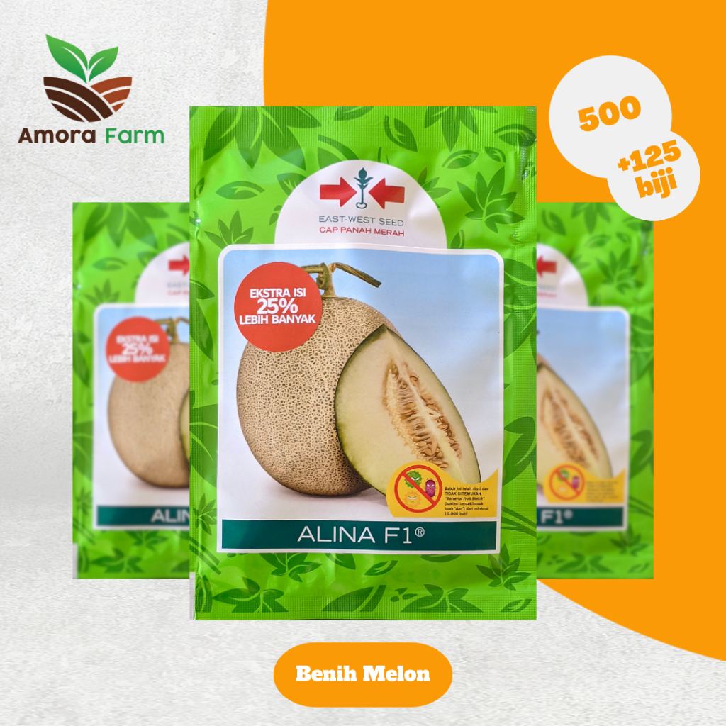 Benih Bibit Melon ALINA F1 500 Butir Cap Panah Merah