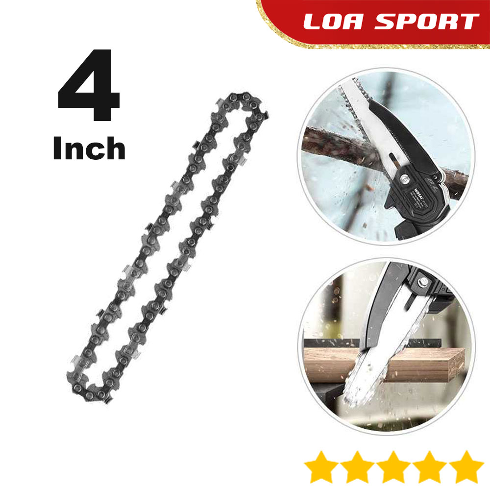 Rantai Suku Cadang Gergaji Mesin Elektrik Mini Chainsaw Chain 4 Inch