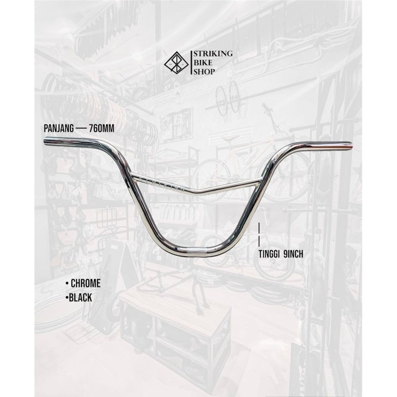 HANDLEBAR SEPEDA BMX OLD MODEL V BAR STANG