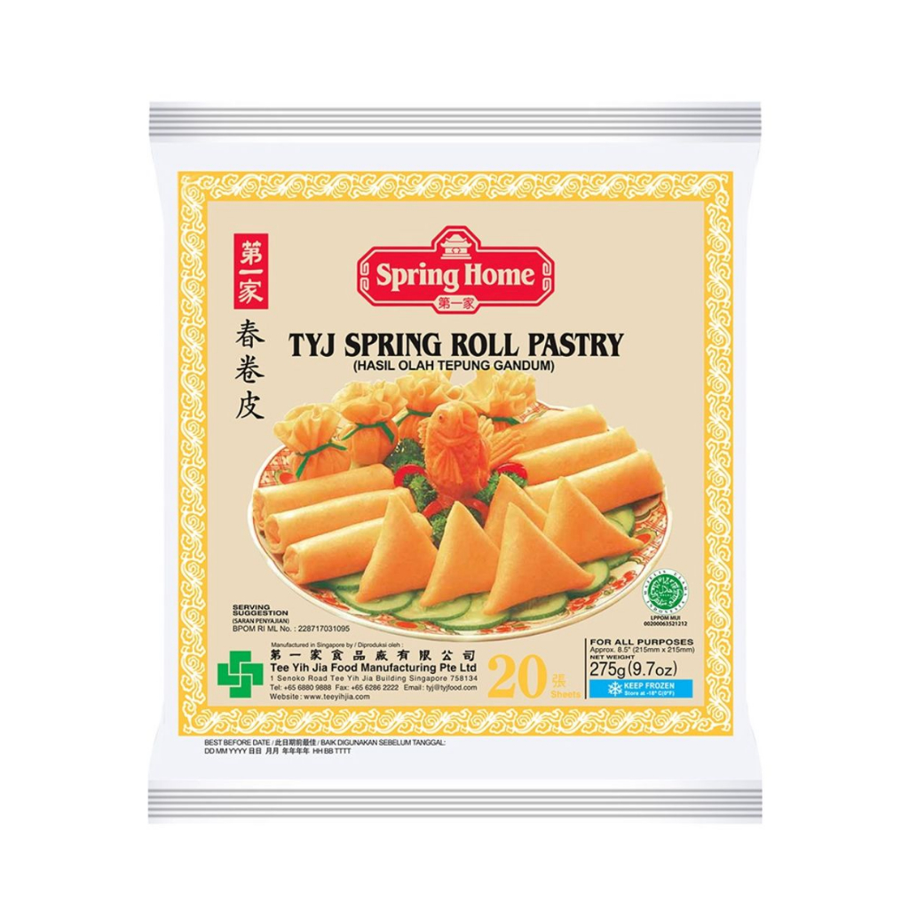

Spring Home Tyj Spring Roll Pastry Kulit Lumpia 8,5 inch