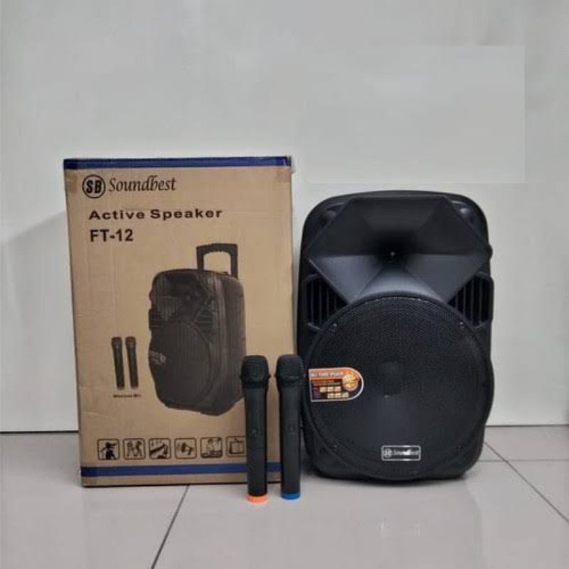speaker Aktif Soundbest FT12 12Inch portable wireless original