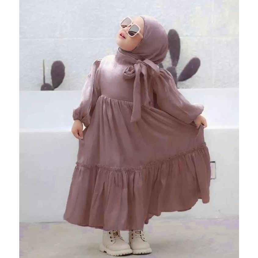 Arsyila Kids Syari Baju Gamis Anak Fre Hijab Gamis Anak Termurah Gamis Anak Kekinian Fashion Anak Modern 2023 Dress Anak Terlaris COD