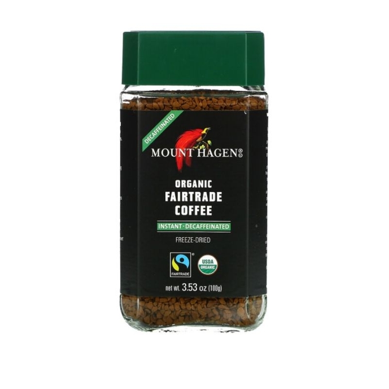 

Mount Hagen Organic Fairtrade Instant CoffeeDecaffeinated 3.53 oz 100 gr