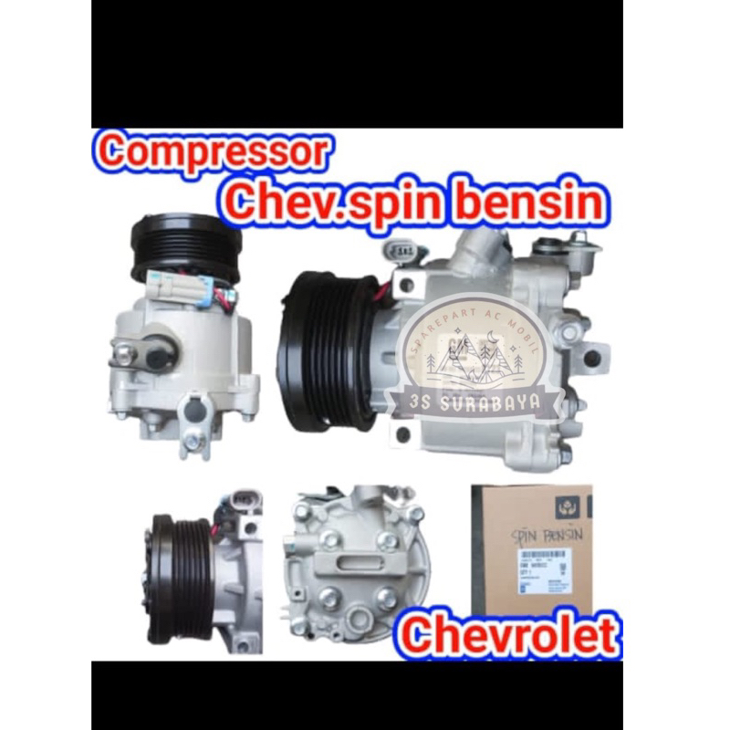 Kompresor Spin Bensin GM New Aveo Ac Mobil Chevrolet