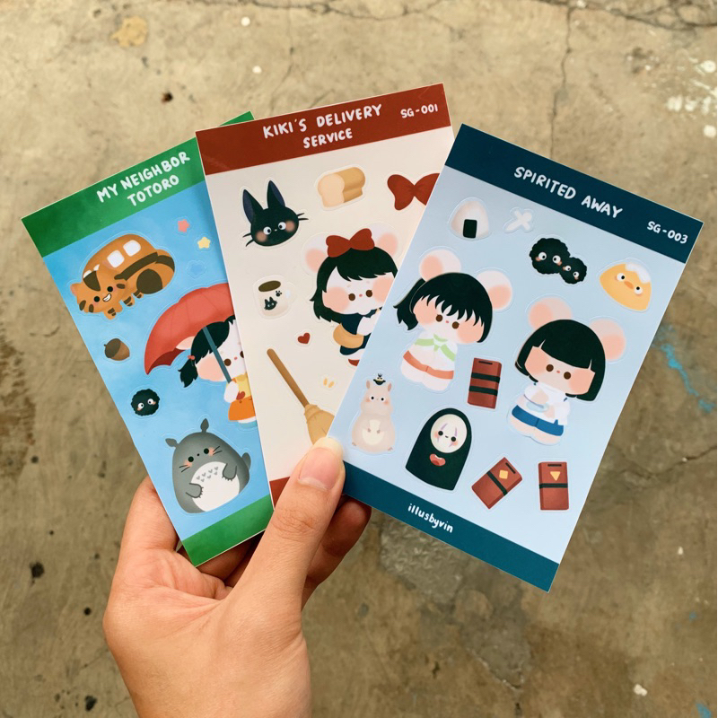 

Studio Ghibli Sticker Polco Sheets Kiki's Delivery Totoro Spirited Away