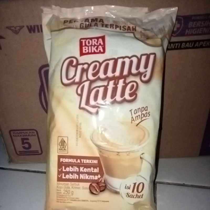 

creamy latte kemasan