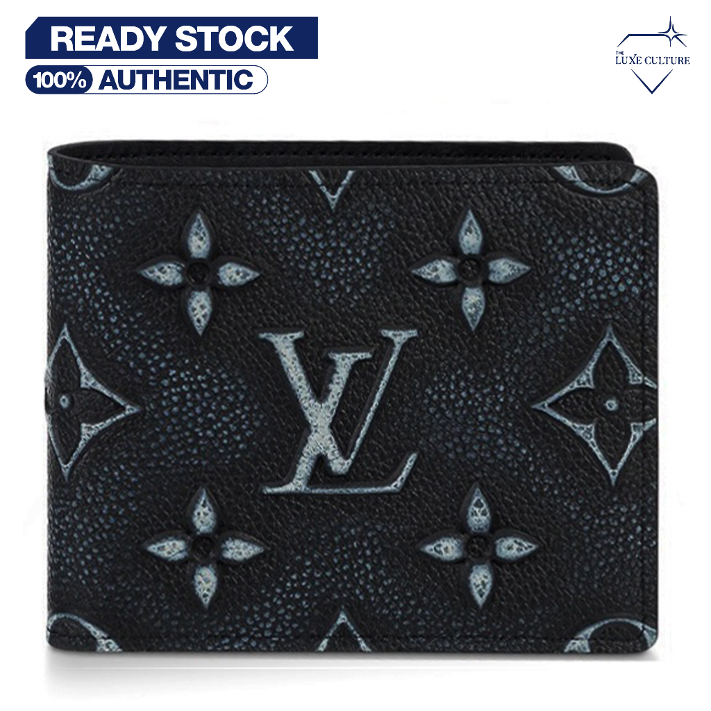 Louis Vuitton Monogram Black Graphic Wallet / Dompet Branded Original