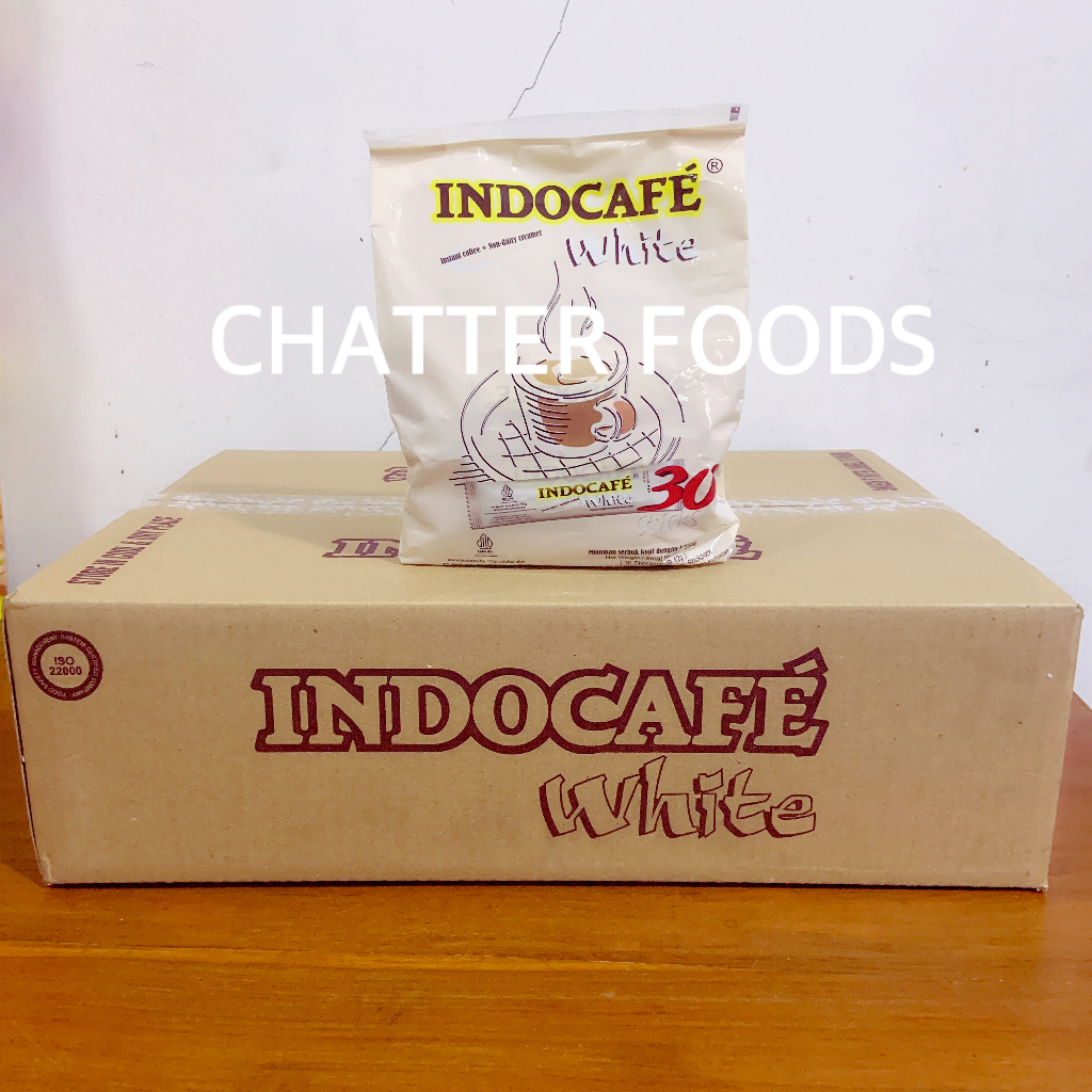 

INDOCAFE WHITE Dus isi 12 Bag x 30 sticks x 12g / Indocafe White Bag Kartonan