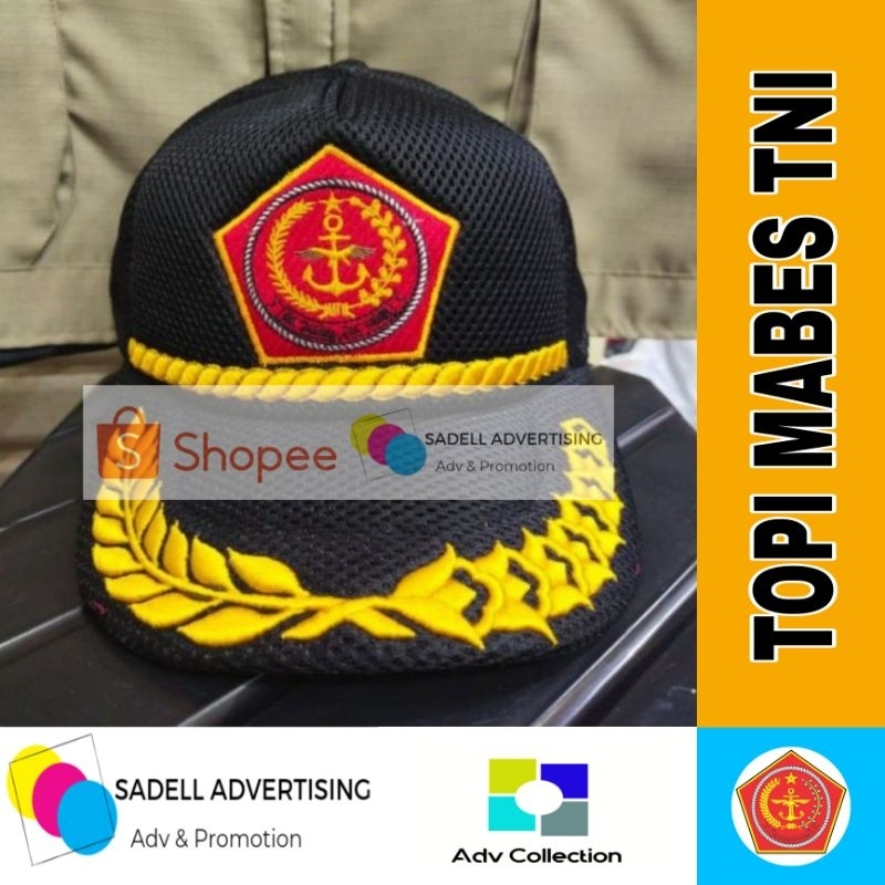 Topi Mabes TNI Jaring Double Mash