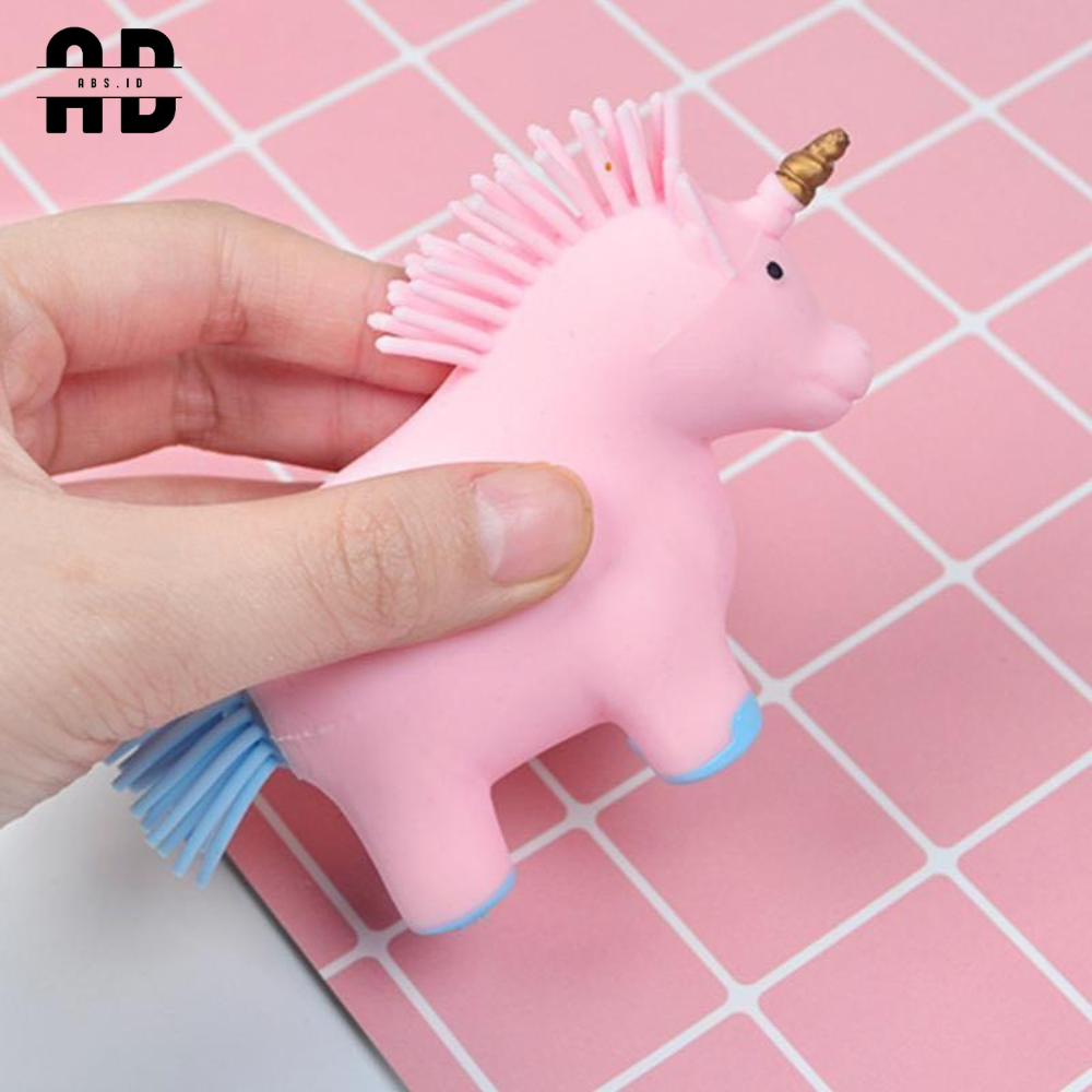 ABS - New Arrival Mainan Squishy Unicorn Macaron Pastel Mainan Pencet Anti Stress
