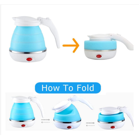 Kettle Portable Silikon Teko Listrik Teko Lipat Air Panas Elektrik