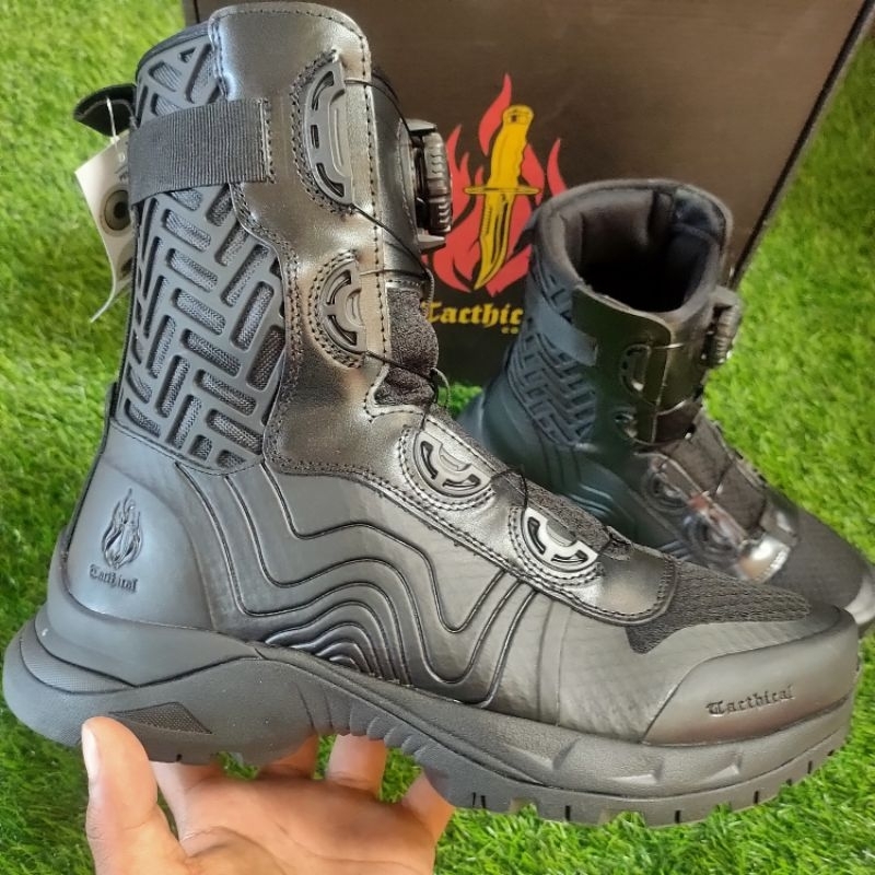 SEPATU PDL COBRA MK2 TALI PUTAR BOA MERK TACTICAL KULIT SAPI ORIGINAL