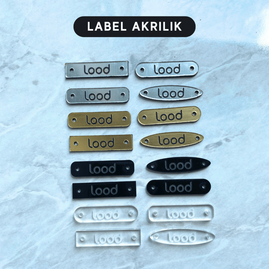

LABEL AKRILIK LABEL JILBAB TERMURAH UKURAN 1X3CM WARNA SILVER DAN GOLD