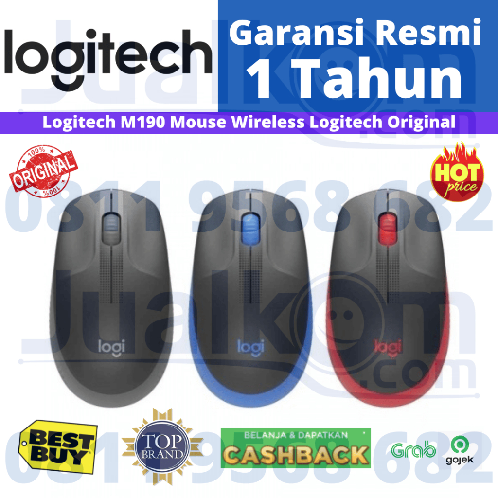 Logitech M190 Mouse Wireless Logitech M 190 Original
