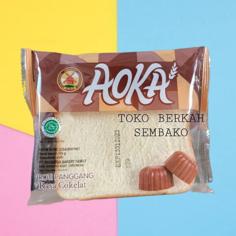 

Roti AOKA Roti Panggang Rasa Cokelat 1pcs