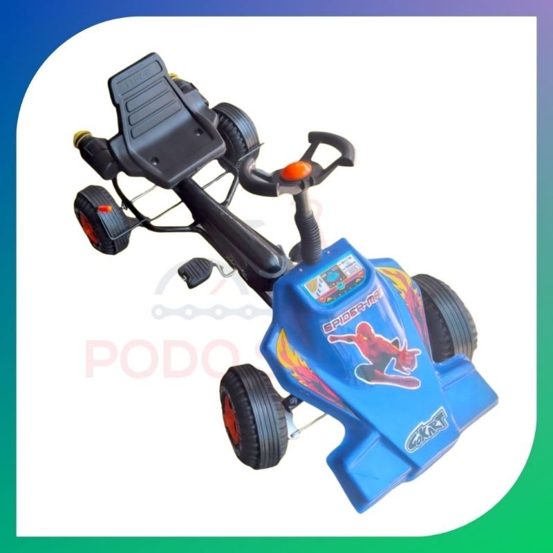 Gokart Anak Manual Kayuh Engkolan