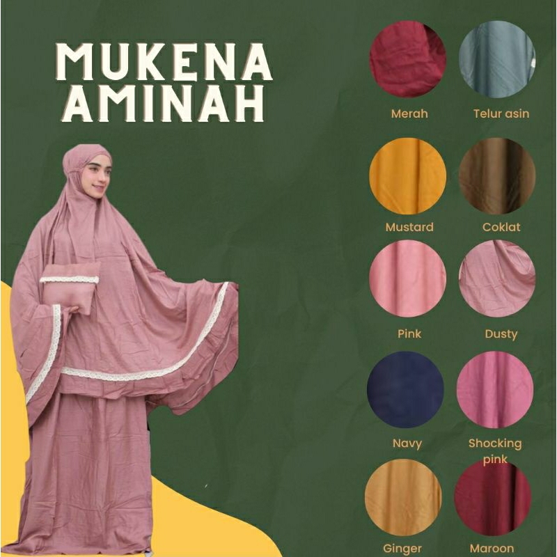 MUKENA AMINAH RENDA | MUKENA RENDA | MUKENA TSANIA | MUKENA POLOS | MUKENA BESAR |MUKENA RAYON RENDA