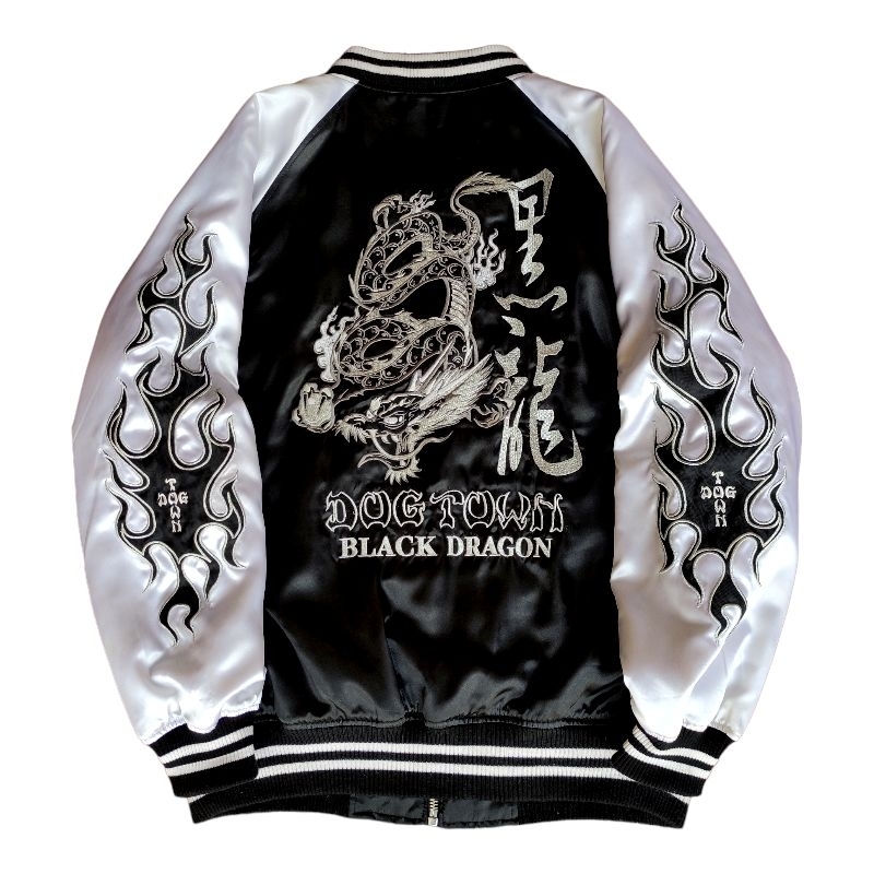 Vintage 90s Sukajan Ryu Dogtown Black Dragon