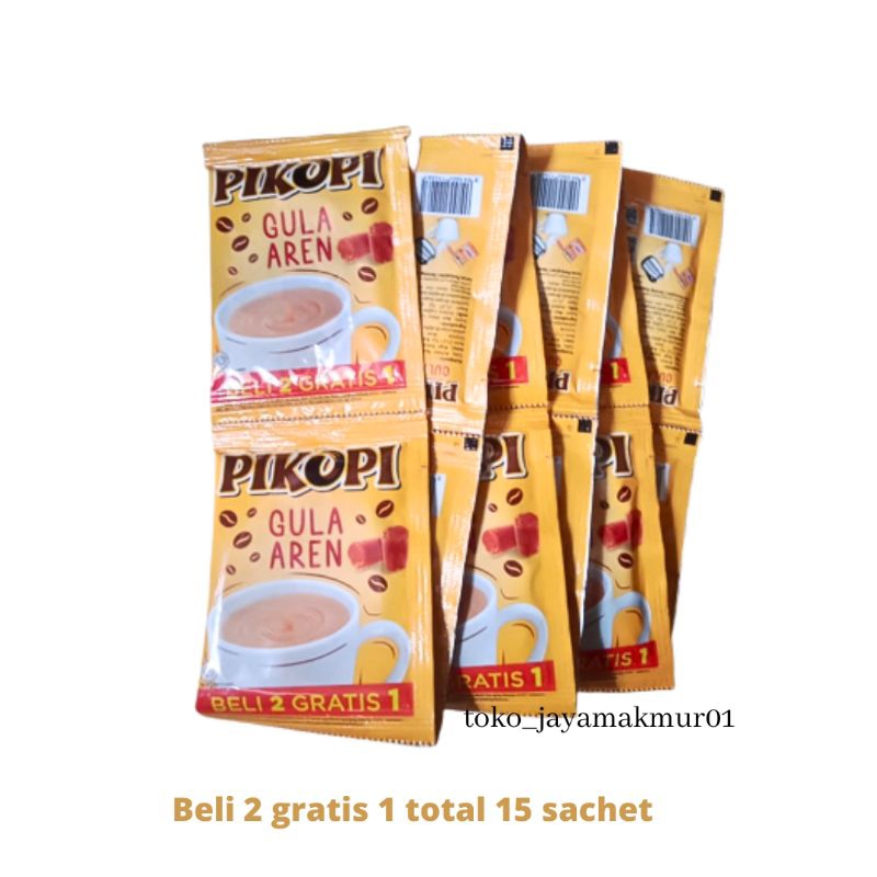 

Pikopi kopi gula aren 1 renceng isi 15 sachet