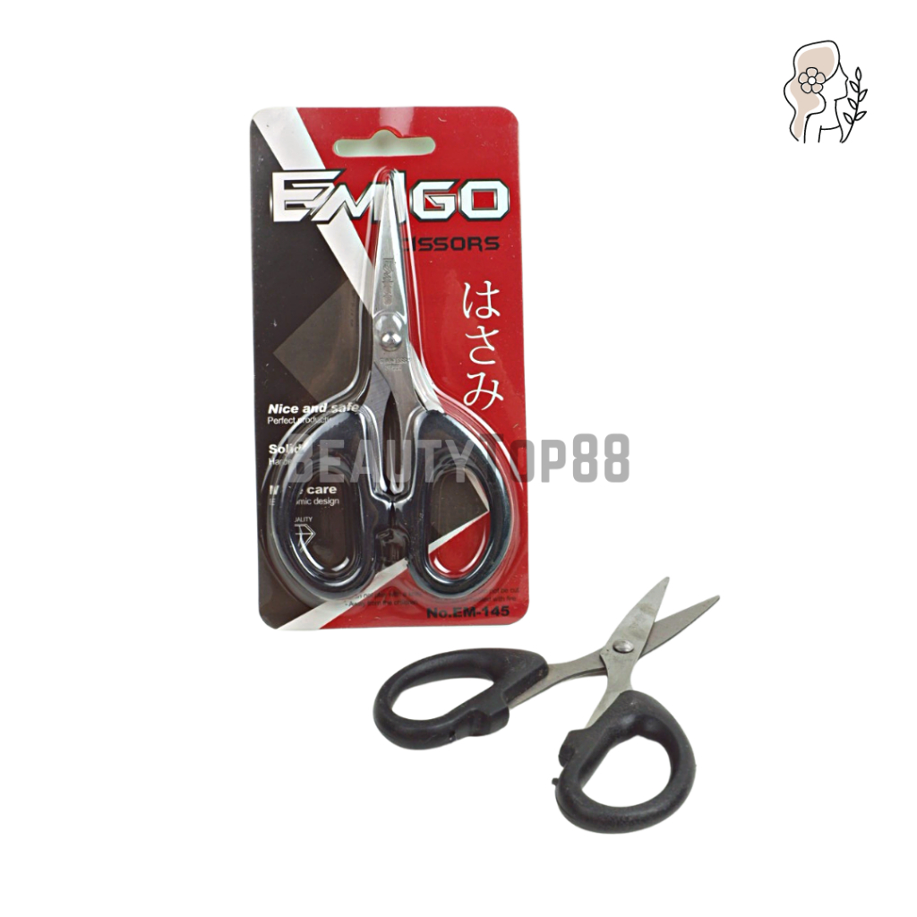 

Gunting Emigo EM-145 Kecil 4" Inch Hitam / Small Stainless Steel Scissors [PER PCS]